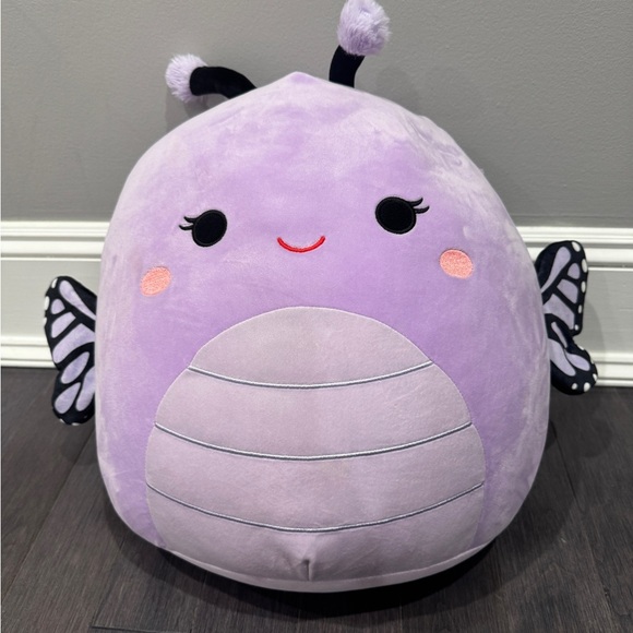 Squishmallows Other - NWT Squishmallows 16in Lavender Butterfly Soft Plush Pillow Stuffed Animal Girl